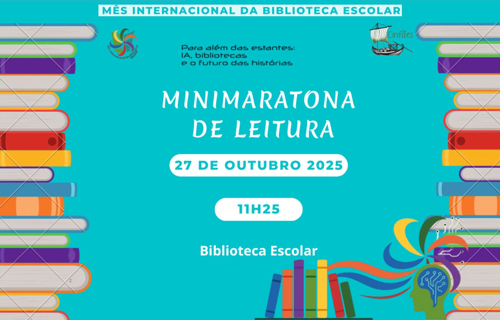 Minimaratona de Leitura em Dia Internacional da Biblioteca Escolar: um dia de palavras e emoções