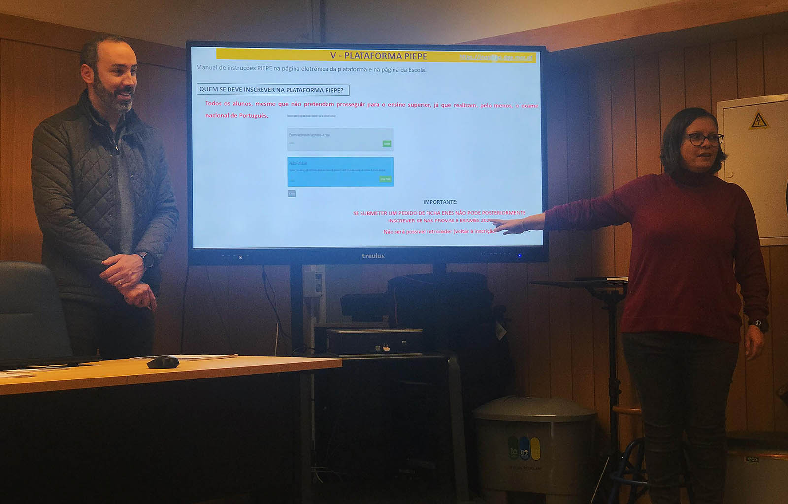 Sessões de esclarecimento - Inscrição para realização de exames nacionais | Plataforma PIEPE