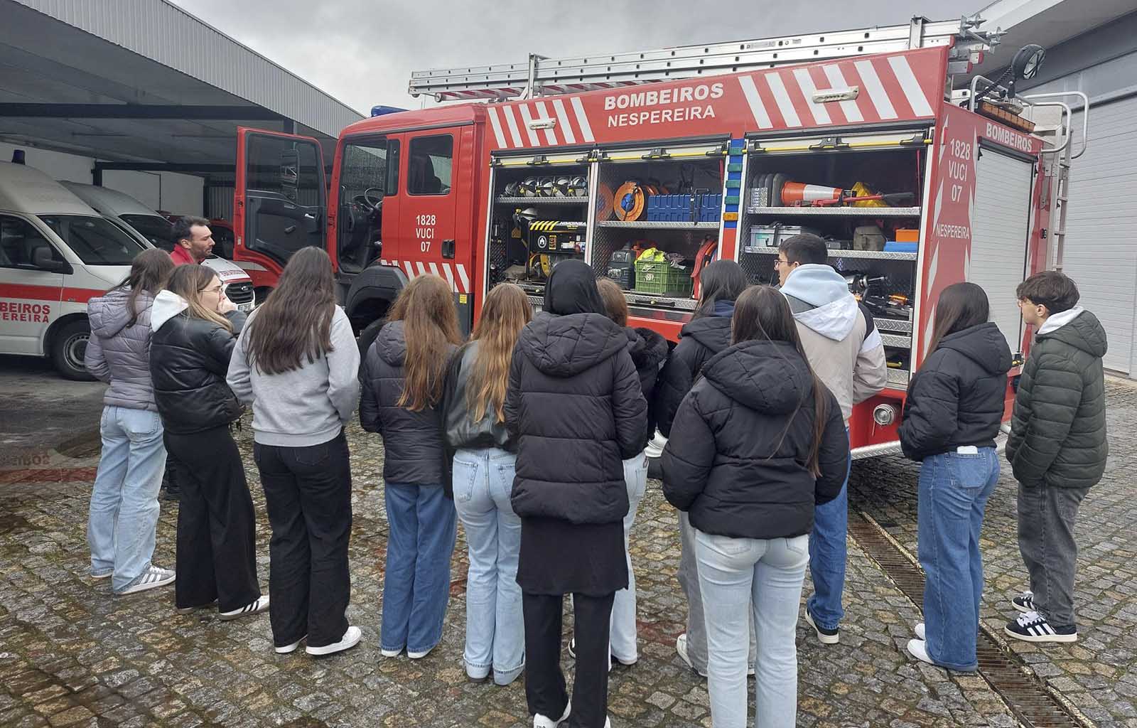Aprender em contexto real. Uma “aula” no Quartel dos Bombeiros Voluntários de Nespereira