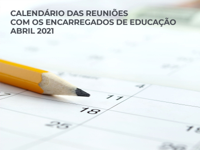 Calendarização Reuniões com os Encarregados de Educação