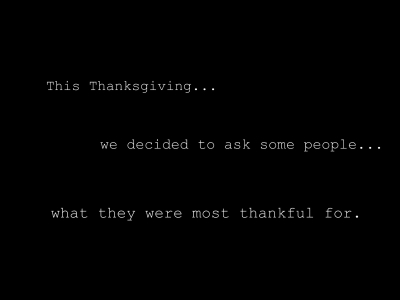 Thanksgiving – What are you grateful for?