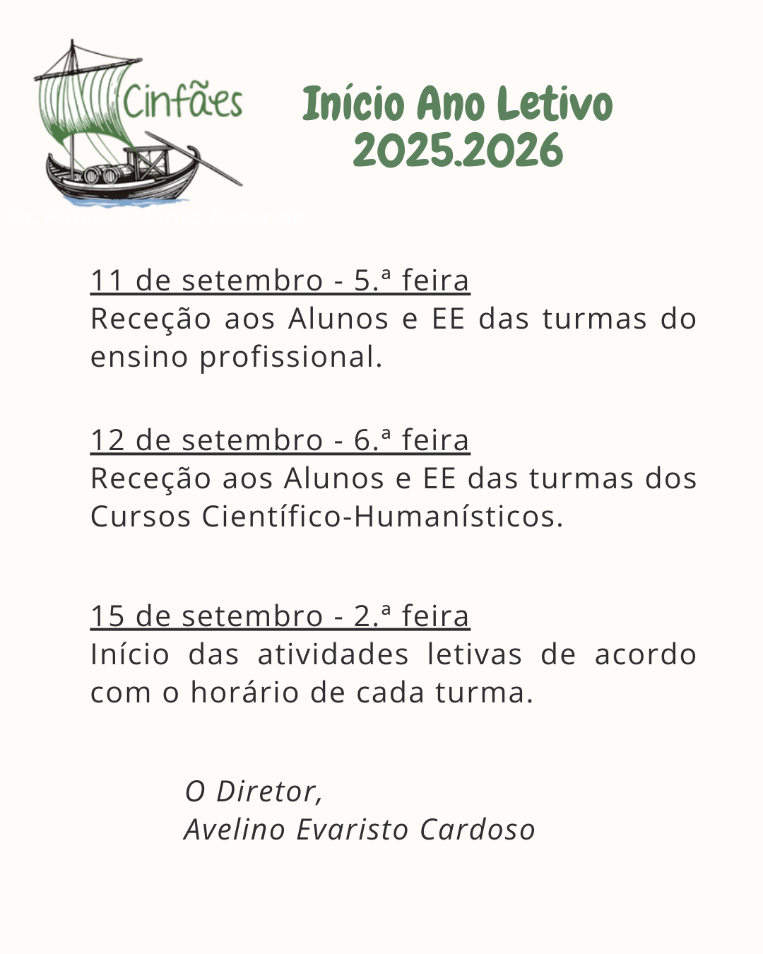 Início do ano letivo 2025.2026