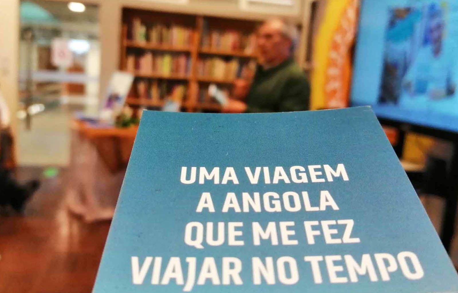 António Remuge e o seu livro: Uma viagem a Angola que me fez viajar no tempo, na Biblioteca Padre Armindo